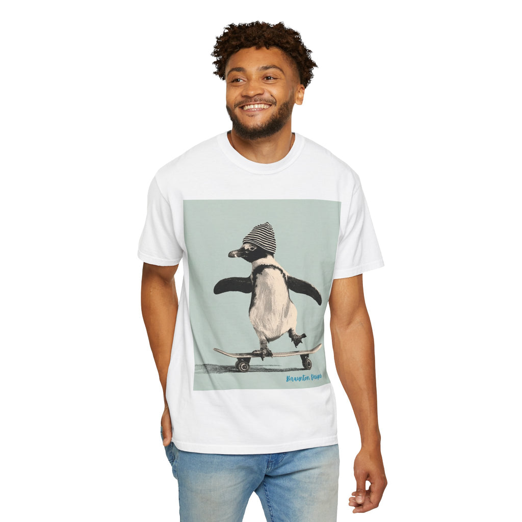 Penguin Skateboard Graphic T-Shirt