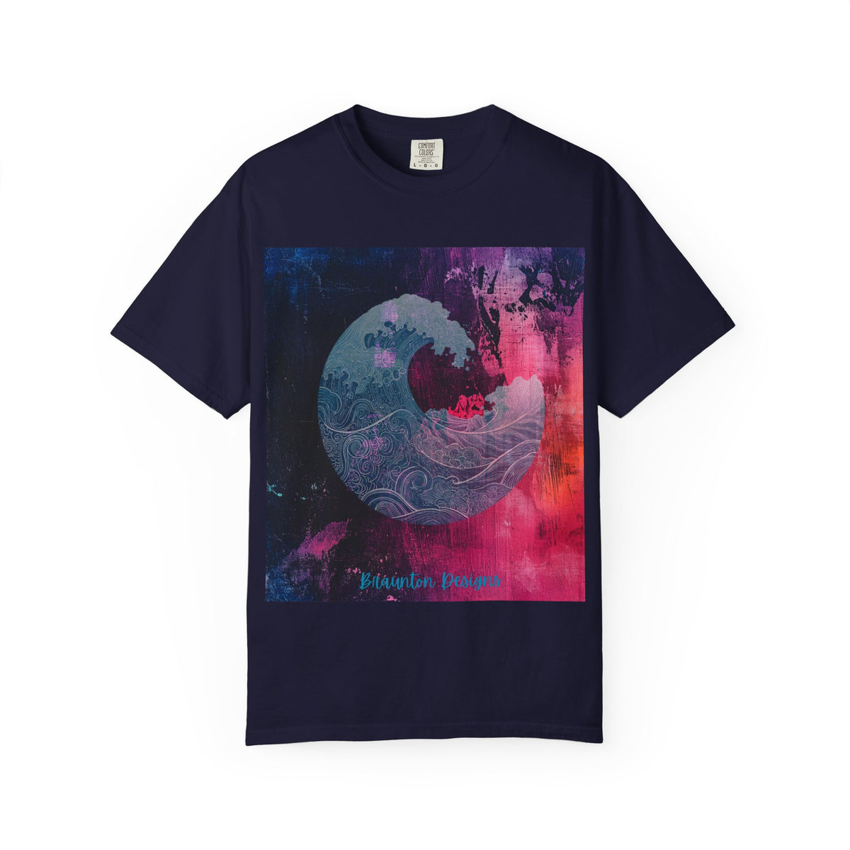 Abstract Wave Art T-Shirt — Hawaiian Dreams Graphic Tee