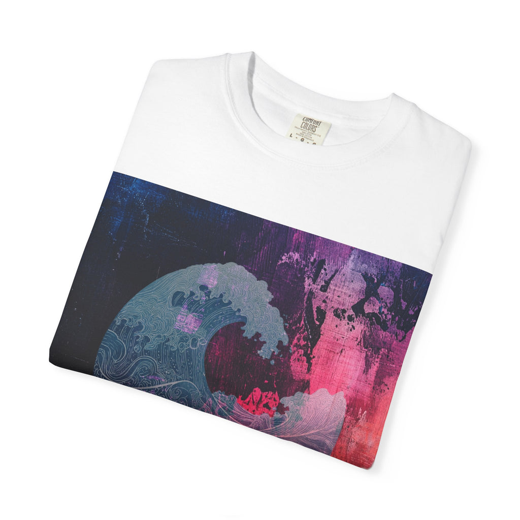 Abstract Wave Art T-Shirt — Hawaiian Dreams Graphic Tee