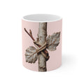 Bound Leaves Ceramic Mug | Minimalist Nature Photography | Rustic Organic Art Coffee Cup | Thoughtful Plant Lover Gift | Unique Symbolic Mug