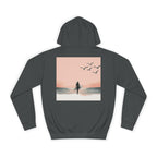 Surfer Silhouette Hoodie — Beach Sunset Graphic Pullover