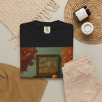 Surreal Pumpkin Heads Art T-Shirt — Autumn Vintage Living Room Design