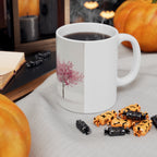 Pink Cherry Blossom Trees Mug | Ceramic Coffee Cup