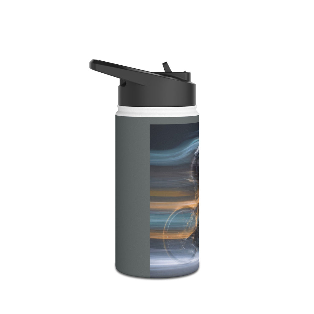 Speed Cycling Graphic Stainless Steel Water Bottle | Cyclist Valentines