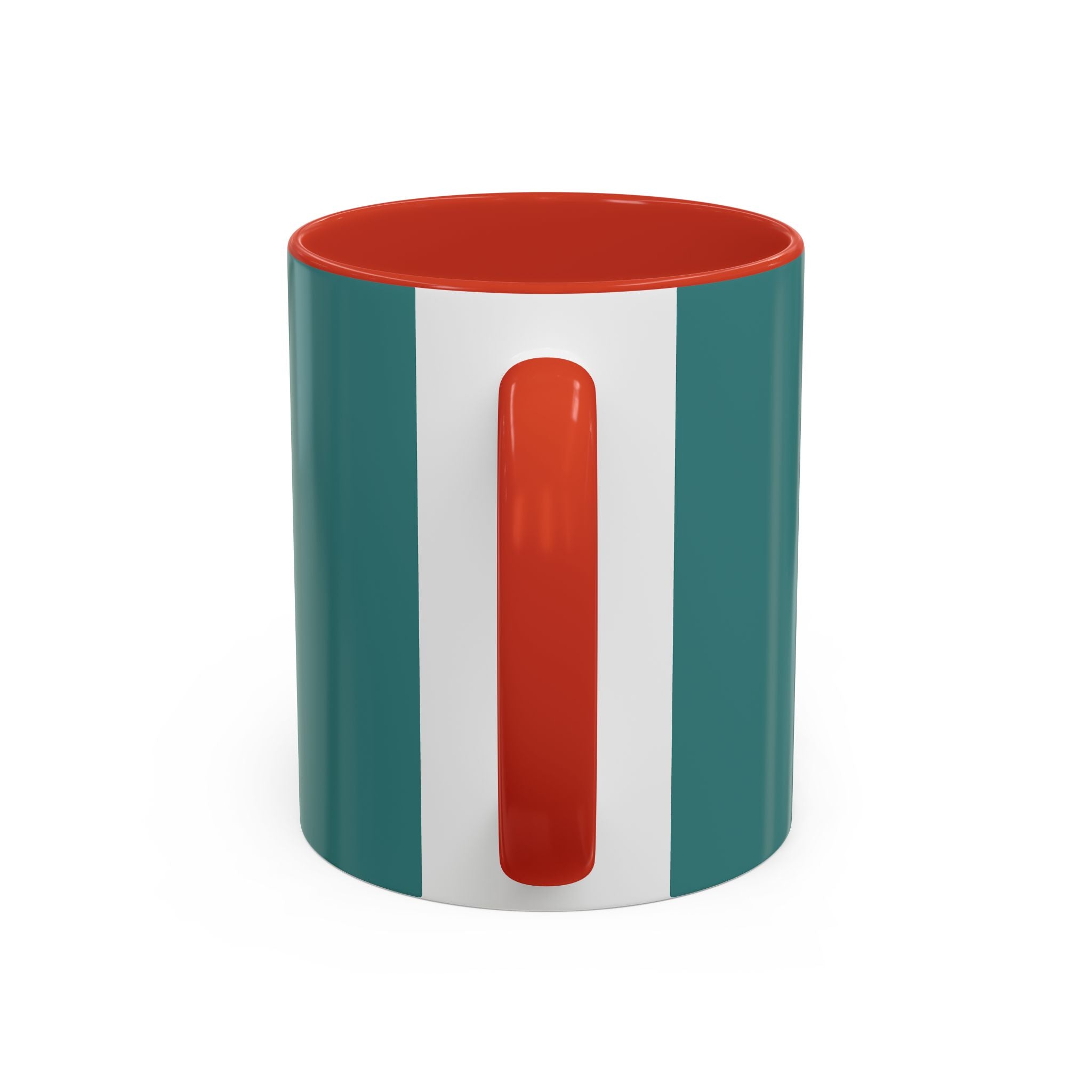 Colorful Concentric Circle Accent Coffee Mug – Vibrant Retro Art Design (11/15oz)