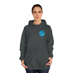 Ocean Wave College Hoodie — Blue Minimalist Campus Sweatshirt
