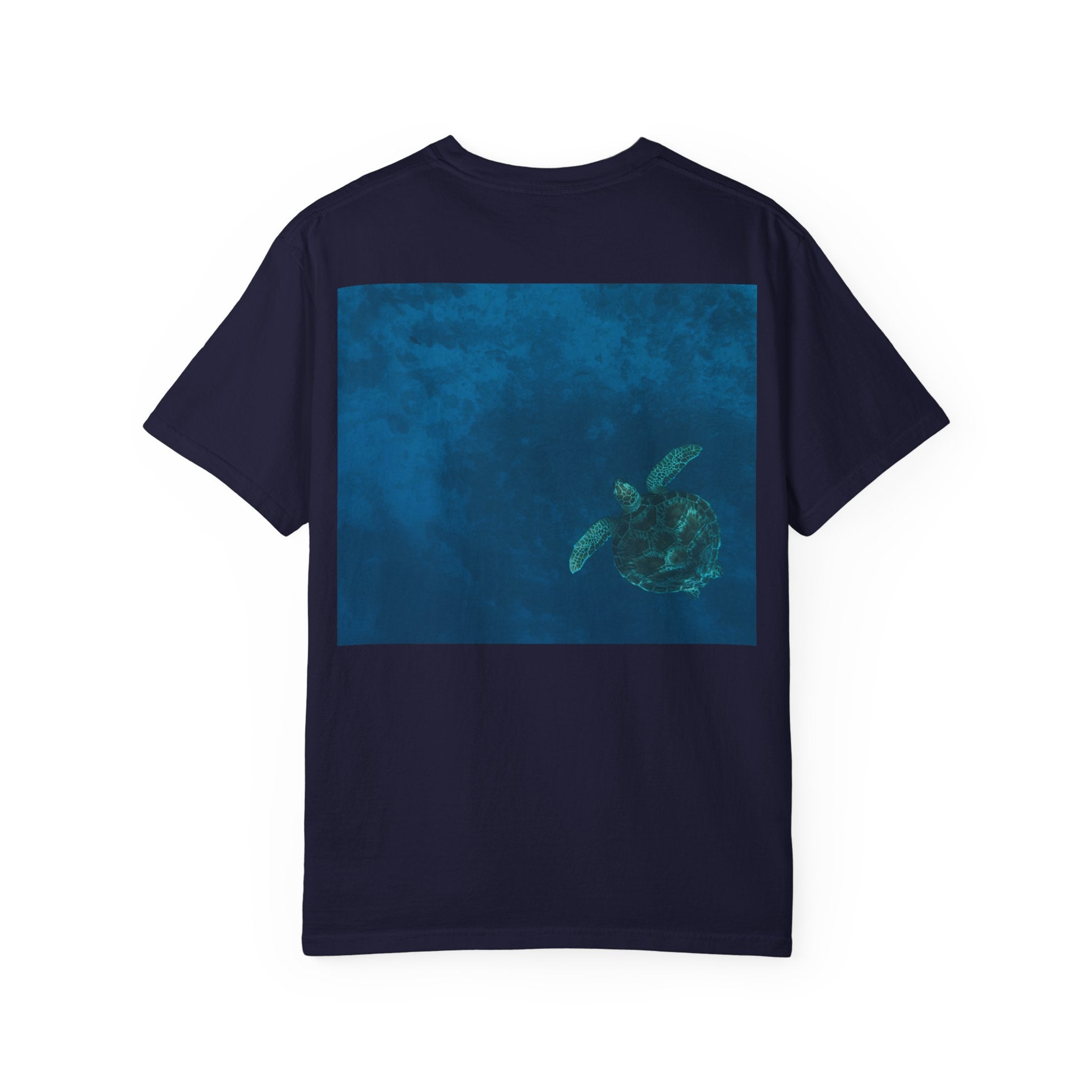 Sea Turtle Ocean Print T-shirt | Marine Wildlife Graphic Tee
