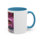 Pink Flower Food Truck Coffee Mug – Cute Accent 11/15oz