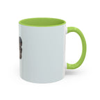 Retro Dog Coffee Mug — Chic Pup with Scarf & Sunglasses Accent Mug
