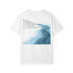 Beach Wave Art Tee, Ocean Lover Shirt, Unisex Graphic T-Shirt, Summer Fashion, Casual Relaxed Fit, Gift for Explorers