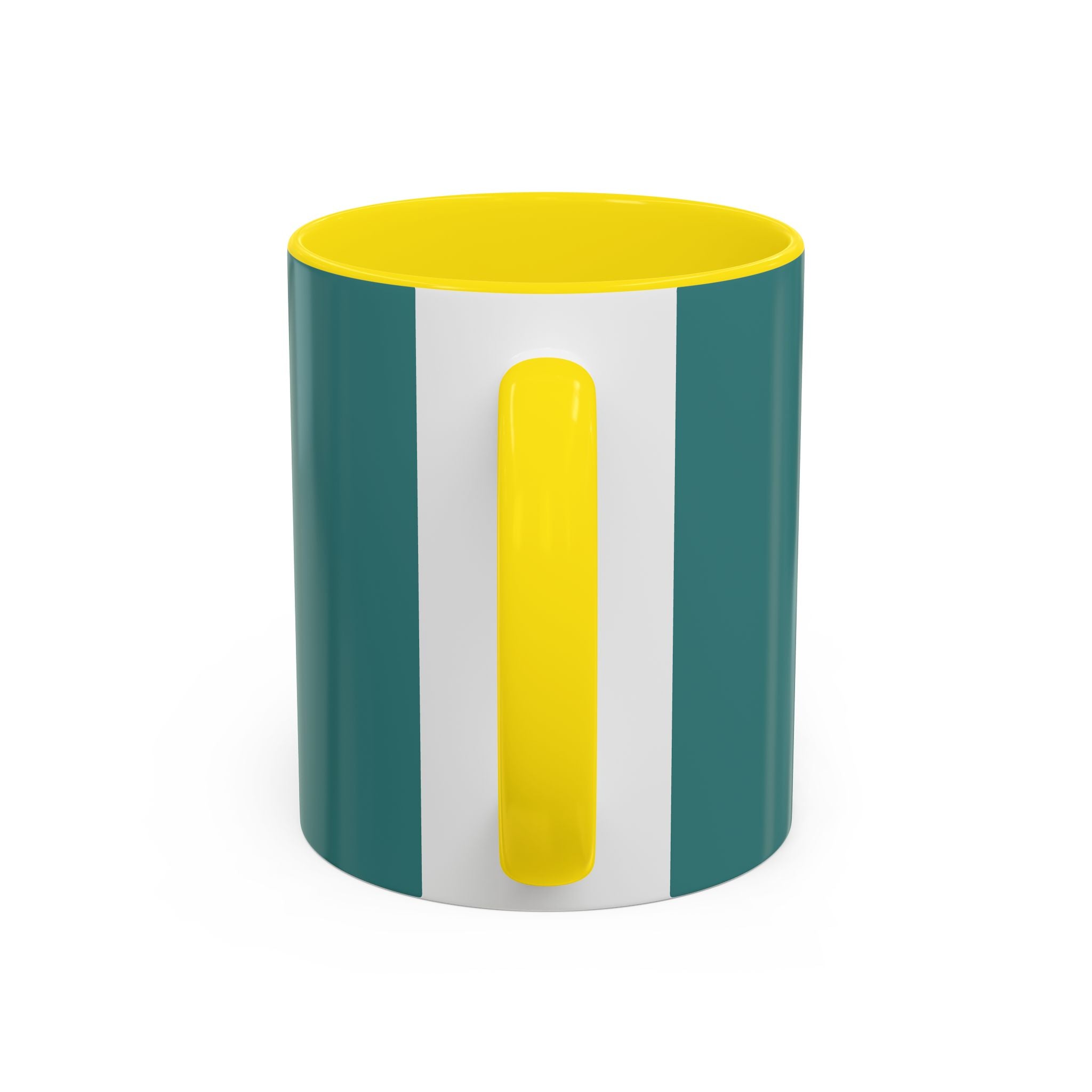 Colorful Concentric Circle Accent Coffee Mug – Vibrant Retro Art Design (11/15oz)