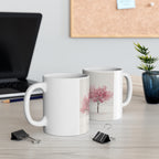 Pink Cherry Blossom Trees Mug | Ceramic Coffee Cup