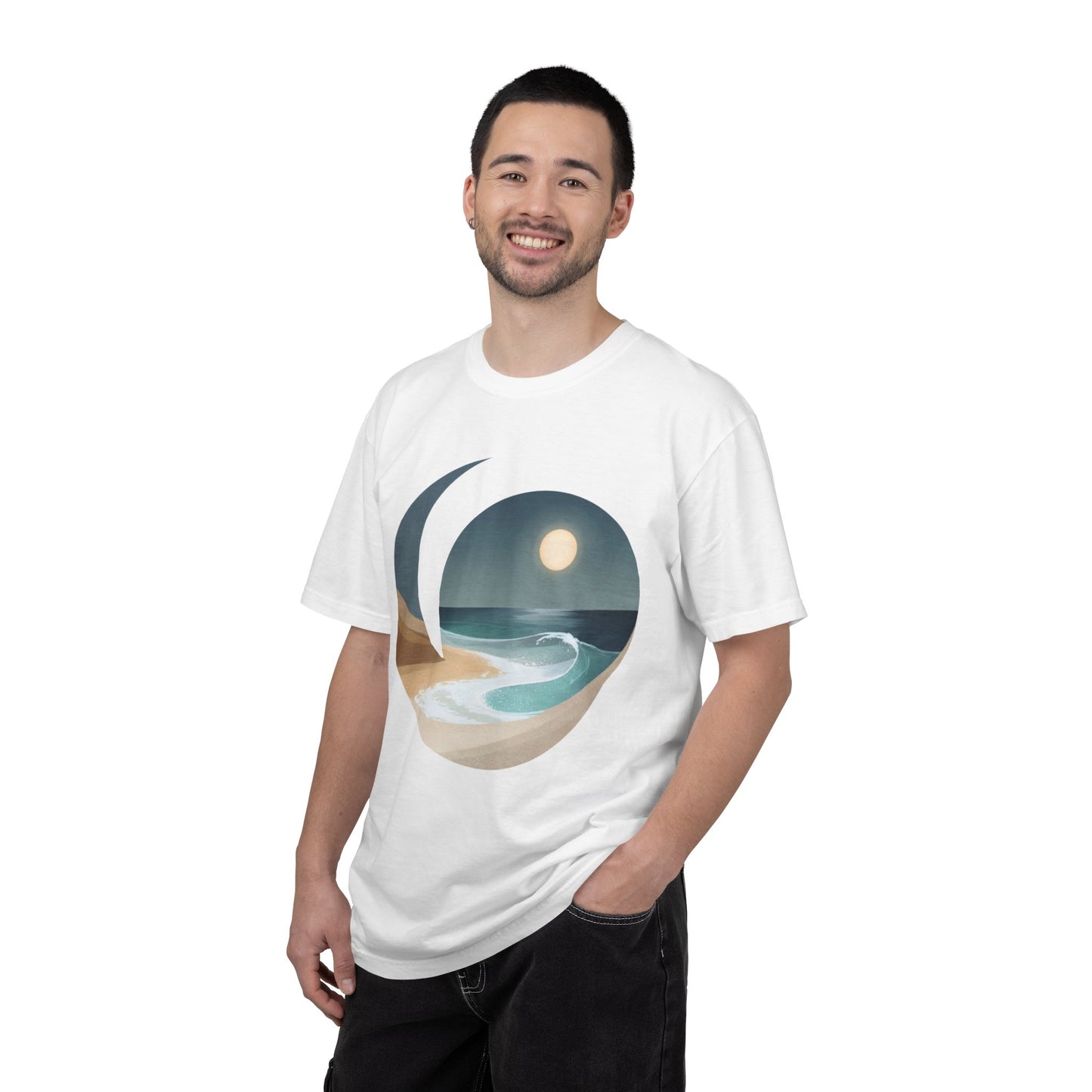 Beach Sunset Unisex Tee, Relaxed Fit Ocean Shirt, Perfect Gift for Summer, Vacation Wear, Coastal Living, Beach Lover Gift