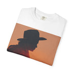 Cowboy Sunset T‑Shirt — Silhouette Guitarist Graphic Tee