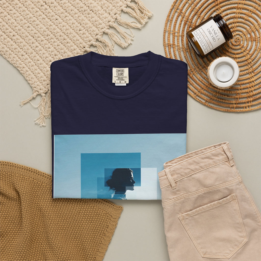 Dreamscape Photo T-Shirt — "Breathe, Prepare" Graphic Tee. Heavyweight Fabric