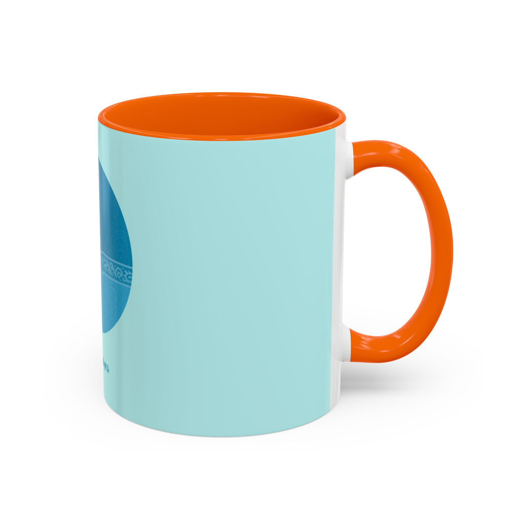Blue Wave Accent Coffee Mug – Ocean Swirl 11/15oz Ceramic