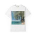 Beachfront Cabin Photo Tee — Tropical Seaside T-Shirt