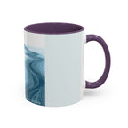 Blue Wave Accent Coffee Mug — Ocean Brushstroke Art (11/15oz)
