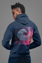 Wave Graphic Hoodie – Vibrant Ocean Art Fleece Hoodie