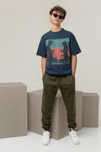 Sunset Texting Silhouette Graphic Tee