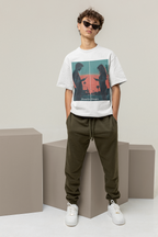 Sunset Texting Silhouette Graphic Tee