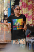Taj Mahal Rainbow Women's Tee – Colorful India Travel T‑Shirt