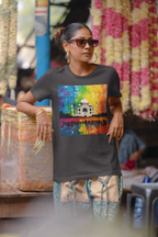 Taj Mahal Rainbow Women's Tee – Colorful India Travel T‑Shirt